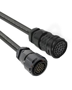 25 Pole Male Locking - 25 Pole Female Bayonet 24 x 4.0mm Cable