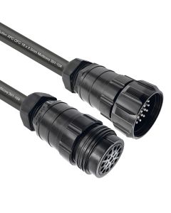 19 Pole IP67 Male-Female 18 x 2.5mm Cables