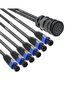 25 Pin Female Speaker Breakin - 6x NLT4FXX-BAG 4 x 4MM 1M