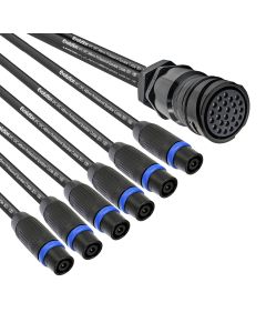 25 Pin Female Speaker Breakin - 6x NLT4MXX-BAG 4 x 4MM
