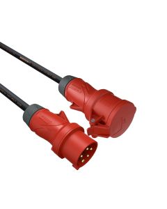 32A Three Phase Cables (415V Plug to Socket) 5 x 6MM HO7RNF