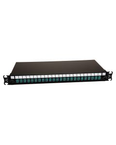 1U Fibre Duplex Patch Cables LC Connectors Multimode Patchpanel