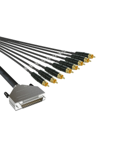 8Ch 25Pin Dsub to Phono 3M