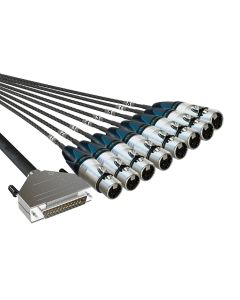 8Ch 25Pin Dsub to XLRF 3M