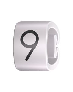 Size 9 numbers Colour Coded Bagged 100 pcs