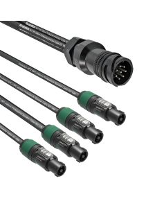 EPA-COM 8 Pole Male Bayonet - 4x NL4FXX 2 x 4.0mm