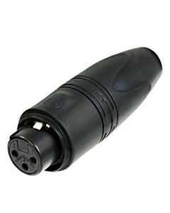Neutrik NC3FXX-HD-B-D 3 Pin IP67 Female Cable Black
