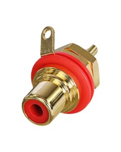 NYS367 Panel Phono Socket Isolation 2 Red 