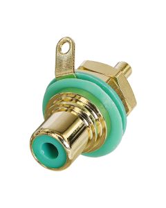 NYS367 Panel Phono Socket Isolation 5 Green 