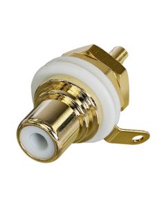 NYS367 Panel Phono Socket Isolation 9 White 