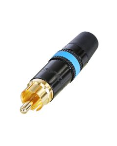 NYS373 Phono Plug Gold Plated 6 Blue