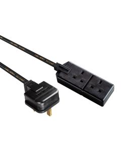 13A Plug To 13A Double Trailing Socket