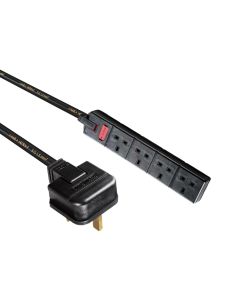 13A Plug To 13A 4 Way Trailing Socket