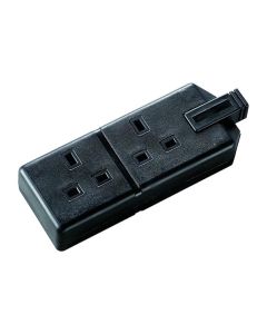 PermaPlug 13A Twin Trailing Socket