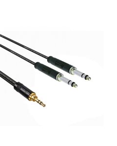 Professional 3.5 Stereo Jack to 2 x Bantam 1M