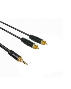 Professional 3.5 Stereo Jack to 2 x Phono 1M